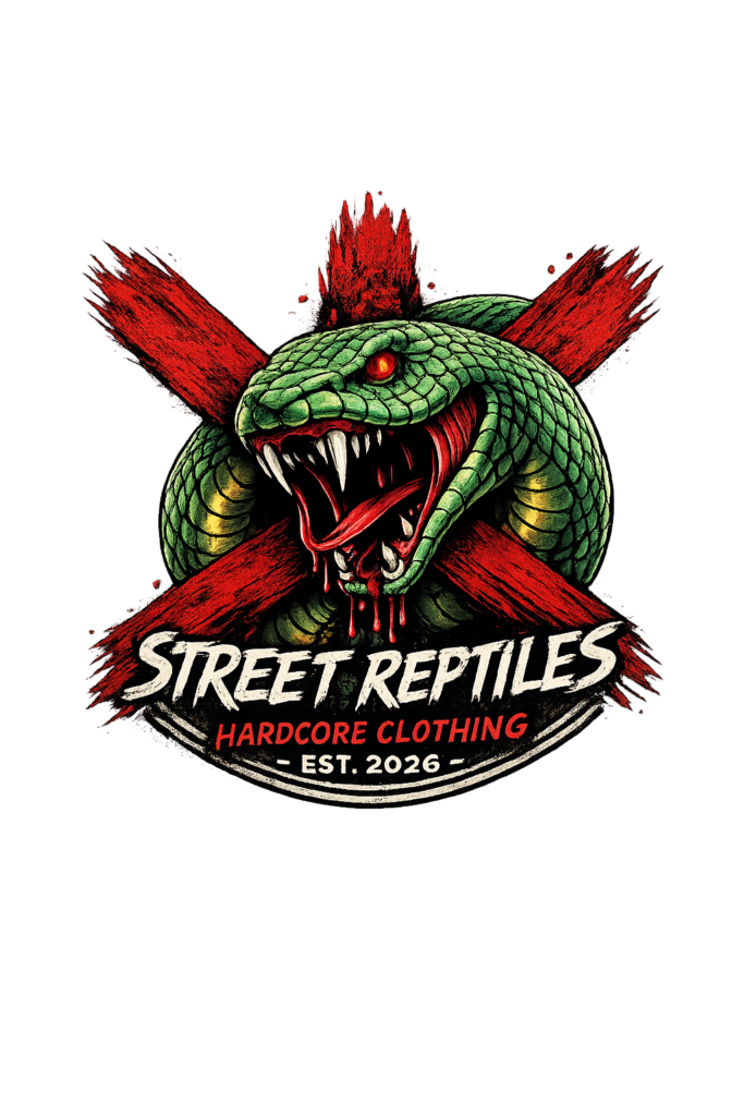 a logo designed for a hardcore clothing brand name